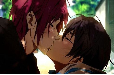 Bittersweet - Rinharu - Confession Pt. 2 - Wattpad Free Haru X Rin, Free! Anime Rin, Free Haru, Haru And Rin, Momotarou Mikoshiba, Rin Free, Rin X Haru, Free Rin, Makoto Tachibana