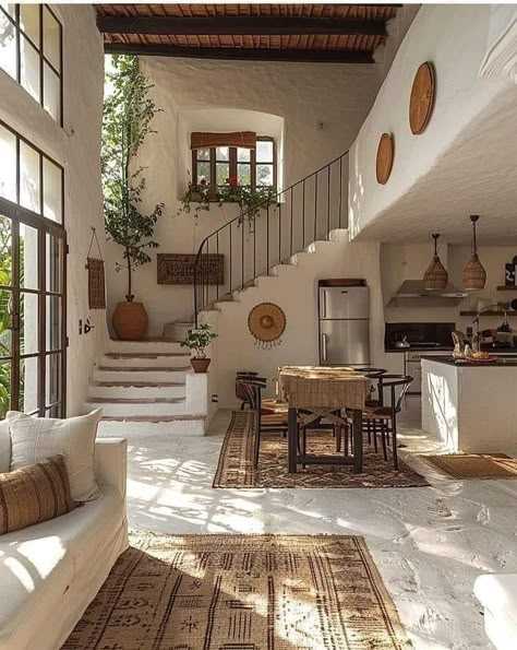 Hacienda Homes, Hacienda Style Homes, Desain Pantry, Casa Country, Mexican Home Decor, Casa Vintage, Hacienda Style, Spanish Style Homes, Mediterranean Home