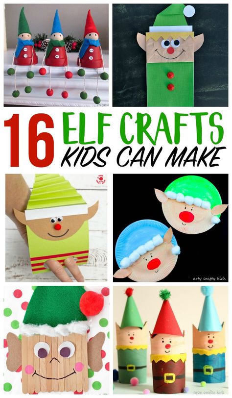 ELF CRAFTS FOR KIDS Elf On The Shelf Crafts Preschool, Elf Diy Crafts, Elf Crafts For Toddlers, Elf Activities For Preschoolers, Elf Crafts For Preschoolers, Paper Plate Elf, Elf Crafts For Kids, Elf Craft For Kids, Crafts For Kids Christmas