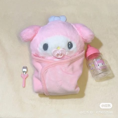 Hello Kitty Bebe, Baby My Melody, Kids Toy Shop, Hello Kitty Baby, Cute School Stationary, Cat Birthday Party, Hello Kitty Coloring, Sanrio Stuff, Cute Plushies