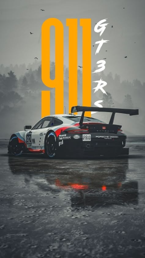 Porsche 911gt3 Wallpaper, Racing Car Wallpaper, Porsche Gt3 Rs Wallpapers, Porsche Iphone Wallpaper, Porche Car, Porsche Gt3 Rs, Tipografi 3d, Automotive Illustration, F1 Wallpaper Hd