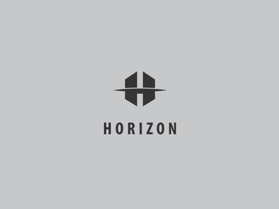 Horizon - Logo Design Horizontal Logo Design, Horizon Logo Design, Real Estate Logo Inspiration, Film Company Logo, Horizon Logo, Roof Logo, Logo Design Real Estate, Dance Studio Design, Logo House