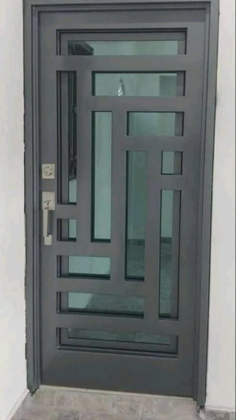 Pintu Interior, درج السلم, Porte In Ferro, Home Gate Design, Grill Gate Design, Metal Doors Design, Steel Door Design, Iron Door Design, Steel Gate Design