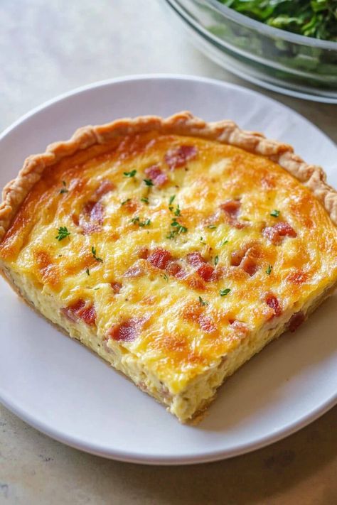 Homestyle Bacon and Cheese Quiche 10 Homestyle Bacon And Cheese Quiche, Triple Cheese Quiche, Swiss Cheese And Bacon Quiche, Easy Bacon Egg Cheese Quiche, Quiche Recipes Bacon Cheese, Bacon Quiche Recipes Pioneer Woman, Quiche With Bacon And Cheese, Bacon And Cheddar Quiche, Ham And Bacon Quiche