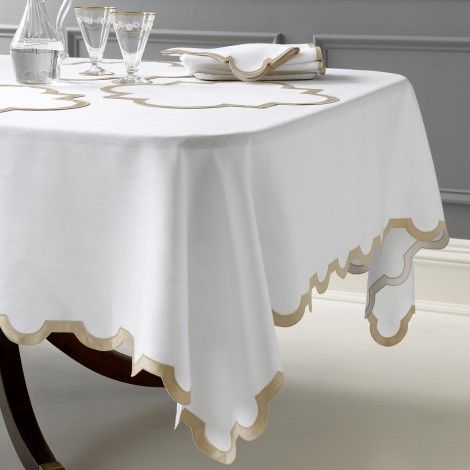 Matouk tablecloth Shop Awning, Oblong Tablecloth, Luxury Table, Table Runner And Placemats, Table Linen, Fine Linen, Fine Linens, Luxury Linen, Placemat Sets