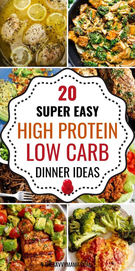 Looking for easy and healthy recipes to keep you energized? Check out these high protein low carb dinner ideas, perfect for anyone looking to maintain a balanced diet without sacrificing flavor. Whether you're meal prepping or need a quick dinner after a long day, these recipes have you covered. Featuring a variety of options like shrimp, chicken, and veggies, these meals are both filling and satisfying. Start enjoying delicious, low carb dinners that are packed with protein and nutrients today! High Protein Low Carb Dinner, High Protein Low Carb Meal Prep, High Protein Low Carb Recipes Dinner, High Protein Chicken Recipes, Low Carb Dinner Ideas, High Protein Recipes Dinner, Low Carb Dinner Chicken, Low Carb Dinners, High Protein Low Carb Diet