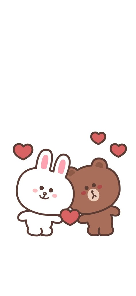 Bear And Bunny Wallpaper, Bear And Bunny, Bunny And Bear Wallpaper, Bear And Bunny Cartoon, Brown Cony Wallpapers, Brown And Cony, Line Friends Brown Wallpaper, Line Brown Bear, Cony Brown