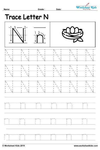 Free printable Letter N alphabet tracing worksheets. Uppercase and lowercase dot to dot letter tracing for preschool. capital, small letter practice sheet. Letter N Worksheet, Letter Worksheets Kindergarten, N Alphabet, Handwriting Worksheets For Kids, Alphabet Letter Worksheets, Letters Worksheets, Basic Sight Words, Tracing Worksheets Free, Letter Worksheets For Preschool