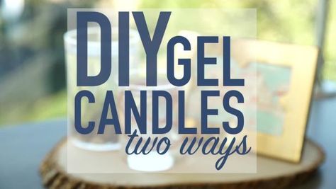 Learn how to make these statement-making, customizable candles using clear gel wax. Clear Gel Candles Diy, How To Make Clear Candles, Clear Candles Diy, Clear Wax Candles, Making Gel Candles, Fancy Candle Holders, Diy Candle Light, Gel Candle Diy, Water Candles Diy