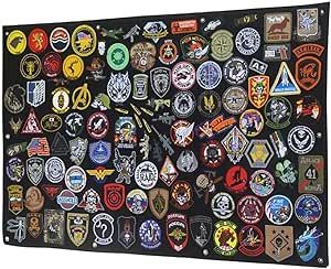 Tactical Patch Display Military Patch Holder Panel Foldable Patch Holder Panel for Military Army (Black(42.5x27.5inch/108x70cm)) Police Patch Display Ideas, Patch Display Ideas, Patch Display, Patches Display, Army Patches, Display Boards, Tactical Patches, Easy Christmas Gifts, Half Face Mask