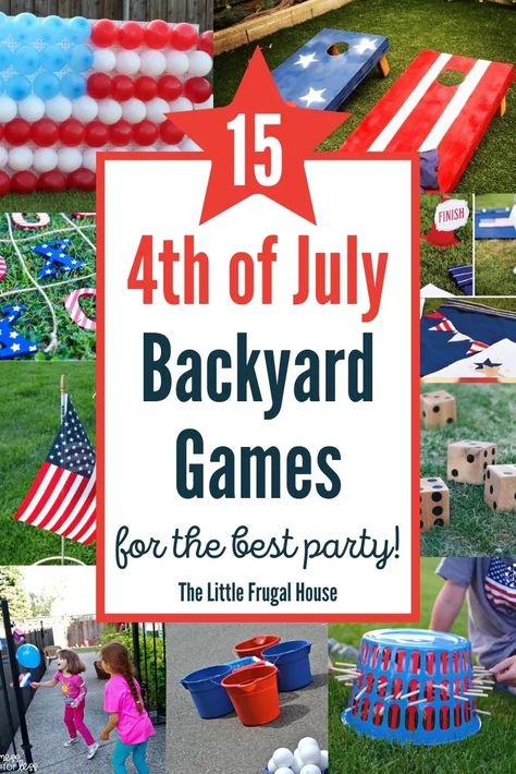 4th Of July Outdoor Games, Block Party Games, Independence Day Activities, 4th Of July Games, Outside Games, Outdoor Games For Kids, Fourth Of July Food, Outdoor Activities For Kids, 4th Of July Celebration