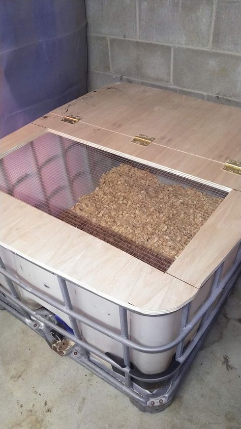 Diy Quail Brooder, Diy Cheap Quail Coop, Chicken Transport Cage Diy, Chick Brooder Inside Coop, Shipping Container Chicken Coop, Duck Brooder Ideas, Ibc Tote Chicken Coop, Turkey Brooder, Ibc Container Ideas