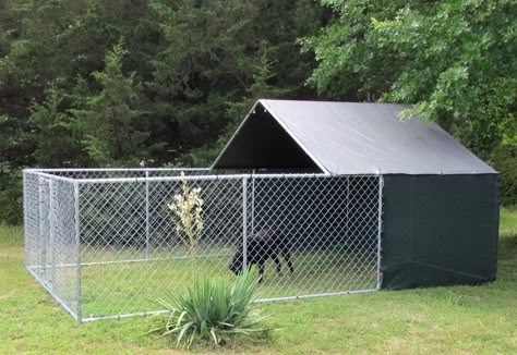 Animals Sanctuary, Dog Kennel And Run, Diy Dog Run, Outdoor Dog Runs, Backyard Dog Area, Kennel Ideas Outdoor, Dog Enclosure, Dog Boarding Facility, Dog Backyard