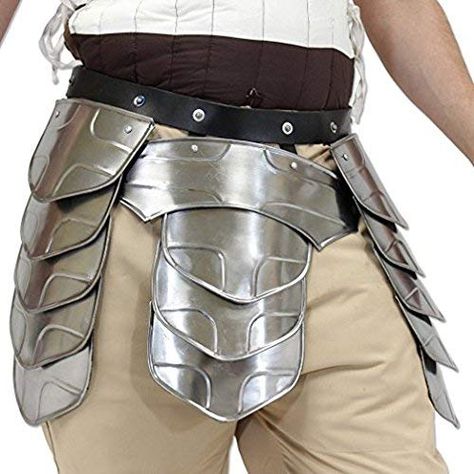 NauticalMart "Hung Middle Age Knights Tasset Battle Armor Plated Steel Waist Fauld Belt Waist Armor, Fantasy Attire, Armour Ideas, Japanese Beetle, Armor Drawing, Clothing Reference, Armor Plate, Larp Armor, Battle Armor