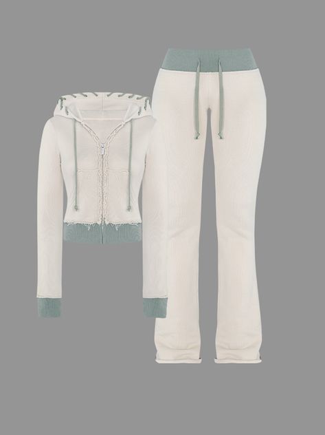 kollyy | kollyy Polo Sweat Set, Pretty Little Thing Set, Top With Pants, Women Long Cardigan, Stylist Outfit, 2 Piece Sets, Virtual Stylist, Sweatshirt Set, Plain Tops