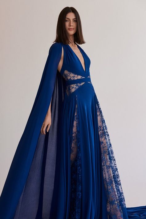 Elie Saab Resort 2020 collection, runway looks, beauty, models, and reviews. Long Sleeve Black Gown, Elie Saab Resort, Elie Saab Bridal, Karolina Kurkova, Ellie Saab, Elie Saab Fall, Elie Saab Spring, Winter Typ, Long Blue Dress