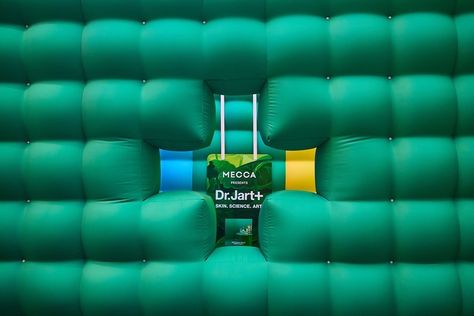 MECCA PRESENTS DR.JART+ POP UP A bold and vibrant entrance for viral skin care brand #DrJart bouncing into @meccabeauty Pic credit @hughdaviesphoto Dash And Dot, Dr Jart, Dot Dot, Skin Care Brands, School Holidays, Experiential, Mecca, Seoul, Pop Up