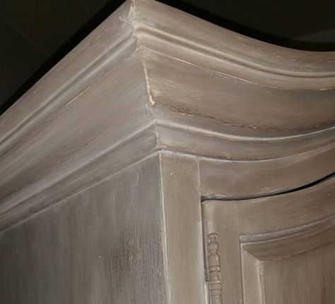 HOW TO APPLY A WASH – Honfleur, French Linen and Old White Wash Armoire | The Purple Painted Lady White Wash Over Painted Furniture, French Linen Painted Furniture, Purple Painted Lady, White Chalk Paint Furniture, Annie Sloan Chalk Paint Colors, Annie Sloan French Linen, Annie Sloan Painted Furniture, Armoire Design, French Linens