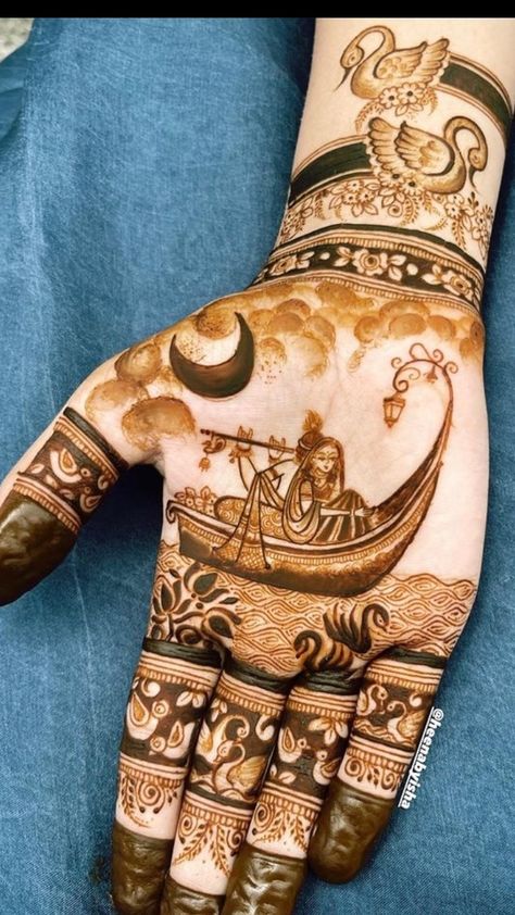 Karva Chauth Mehndi Designs, Baby Mehndi Design, Rajasthani Mehndi Designs, New Bridal Mehndi Designs, Mehndi Designs Bridal, Mehndi Designs Bridal Hands, Mehndi Designs For Kids, Mehndi Design Pictures, Full Mehndi Designs