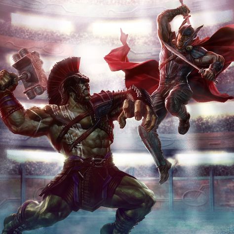 Hulk Vs Thor, Marvel Universe Art, Dc Comics Vs Marvel, Lee Bermejo, Hulk Movie, Thor Art, Avengers 2012, Avengers Art, Comic Book Collection