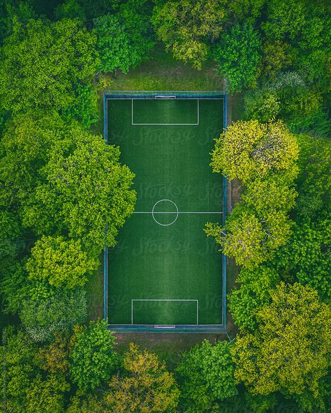 Green Football Pitch by Andrius Aleksandravičius Soccer Pitch, Forest Poster, Football Pitch, Batman Poster, Gallery Wall Inspiration, Gold Poster, Aerial Photograph, Poster Store, Nature Posters