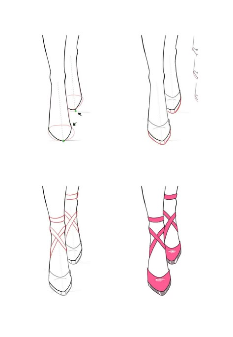 Female Shoes Drawing Reference, How To Make Shoes Drawing, Anime Shoes Reference Front View, Shoe Sketches Front View, Fashion Design Shoes Sketch, Heels Front View Reference, How To Draw Shoes On A Person Front View, Fashion Drawing Shoes, Shoes How To Draw