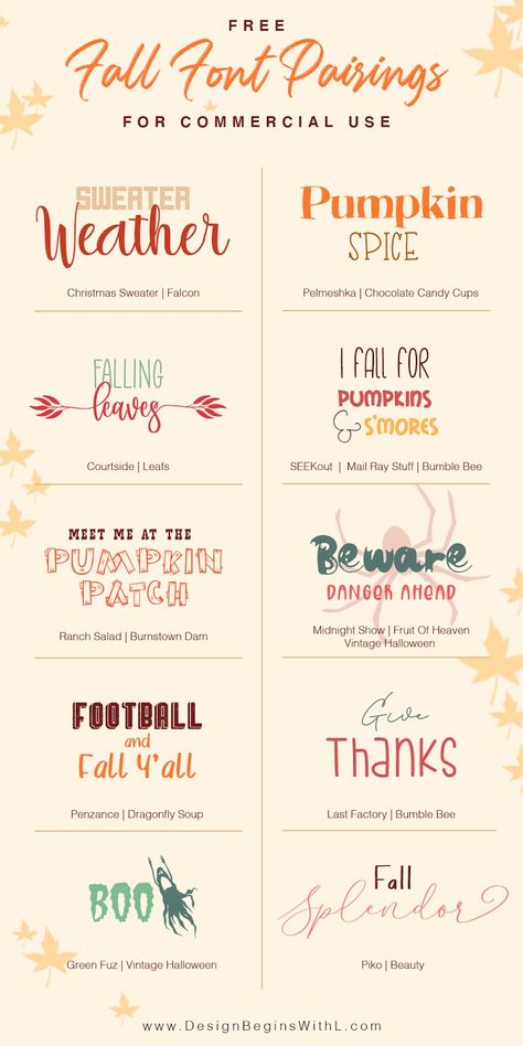 Free Fall Font Pairings for Commercial Use Cute Font Combinations, Jastip Name Ideas, Best Canva Pro Fonts, Font Duos Free, Cute Font Pairings, Fall Fonts Free, Canva Cute Fonts, Canva Fall Elements, Free Commercial Use Graphics