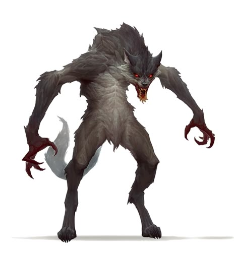 Lycanthrope Dnd, Dnd Lycanthrope, Dnd Werewolf Character, Werewolf Dnd Art, Werewolf 5e, Dnd Werewolf, Wolf Race Dnd, Werewolf Concept, D&d Werewolf