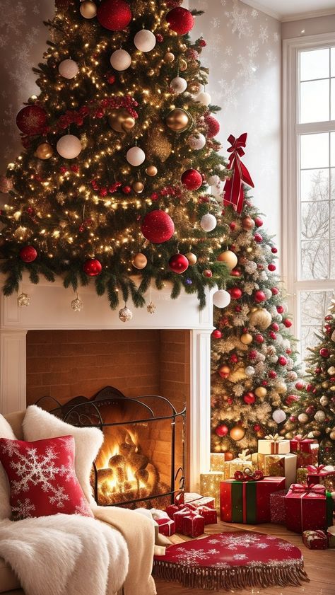 2023 Merry Christmas, Christmas Day Aesthetic, Christmas Season Aesthetic, Christmas Decorations Wallpaper, Traditional Christmas Aesthetic, Weihnachten Wallpaper, Christmas Ambience, Christmas Diy Food, Wallpapers 2023