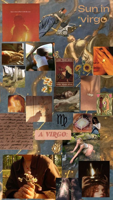 #astrology #virgo #sun #virgoinsun Virgo Sun Virgo Moon, Virgo And Scorpio Aesthetic, Sun In Virgo Aesthetic, Virgo Sun Scorpio Rising, Virgo Room Aesthetic, Virgo Sun Aesthetic, Virgo Aesthetic Art, Virgo Moon Aesthetic, Virgo Collage