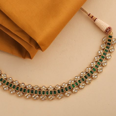 Buy Indian Silver Choker Necklace Sets Online | Paksha Simple Choker Necklace Designs, Beads Necklace Designs Indian, Gold Plated Silver Jewellery Indian, Simple Silver Choker, Stone Necklace Designs, Ethnic Jewelry Indian, Jadau Set, Choker Necklace Indian, Simple Choker Necklace