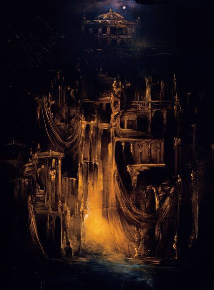 Phantom of the Opera Phantom Of The Opera Concept Art, Phantom Of The Opera Illustration, Phantom Of The Opera Theatre, Opera Illustration, Anne Bachelier, Phantom Opera, Rick Genest, Paris Opera House, Tunnel Book