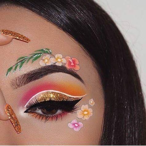 pinterest | jejufella Eye Makeup Glitter, Drag Make-up, High Fashion Makeup, Makeup Challenges, Cream Makeup, Creative Makeup Looks, Make Up Looks, Eye Makeup Art, Makeup Goals