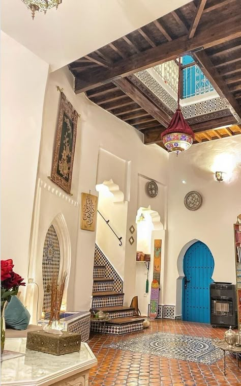 Arabian House Design, Frock Design Ideas, Baby Frock Design, Moroccan Houses, I Wish You Happiness, Moroccan Aesthetic, Moroccan Architecture, Moroccan Homes, Casa Country