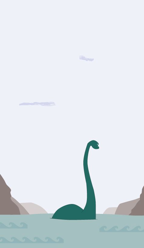 Loch Ness Monster sighted Loch Ness Monster Wallpaper, Loch Ness Wallpaper, Loch Ness Monster Silhouette, Loch Ness Monster Illustration, Cute Loch Ness Monster, Loch Ness Monster Drawing, Nessy Loch Ness, Loch Ness Monster Art, Lochness Monster