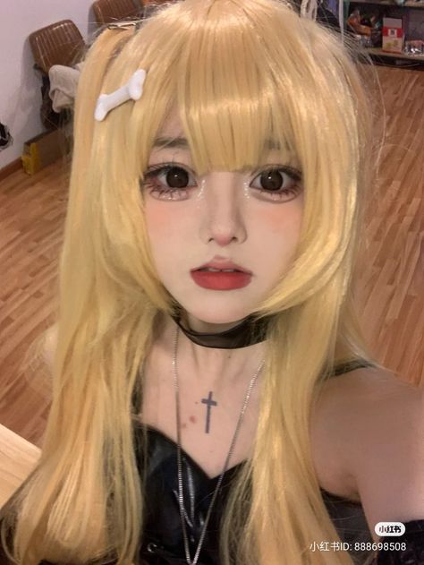 Misa Amane Makeup, Cosplay Misa Amane, Misa Cosplay, Misa Amane Cosplay, Cosplay Makeup Tutorial, Cosplay Idea, Misa Amane, Selfie Inspo, Ethereal Makeup