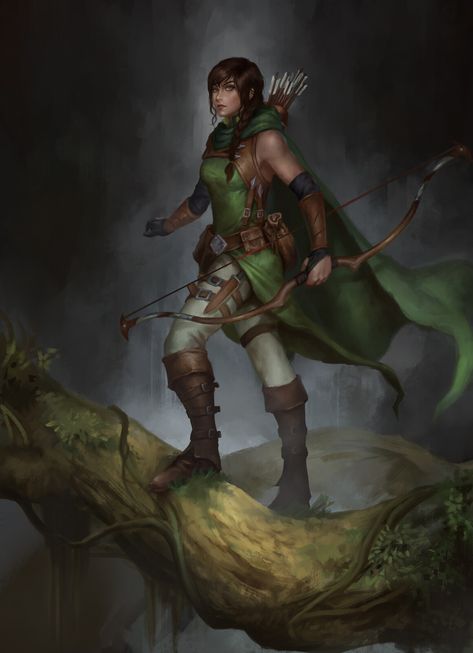 Dnd Female Ranger, Sharing Time, Sci Fi Art, Roleplaying Game, Fun To Be One, Game Character, Great Artists, Dungeons And Dragons, Character Inspiration