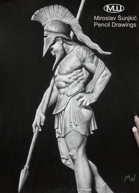 Spartan Drawing, Warrior Physique, Spartan Warrior Drawing, Warrior Statue, Spartan Sketch, Spartan Physique, Spartan Statue, Spartan Warrior Sketch, Spartan Soldier Art