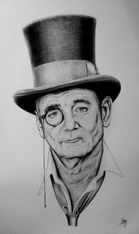 bill murrey drawing with top hat | via pat sweeney Bill Murray Art, Top Hat Drawing, Bill Murray, Art Drawings Sketches Pencil, Skull Tattoo Design, Skull Drawing, Art Inspiration Drawing, Mad Hatter, Best Photos