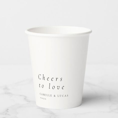 Minimalist Wedding Koozie, Wedding Cups With Dog, Wedding Reception Cups, Custom Plastic Cups Wedding, Frosted Wedding Cups, Cup Favors Wedding, Wedding Cups, Personalized Wedding Favors, Ivory Wedding