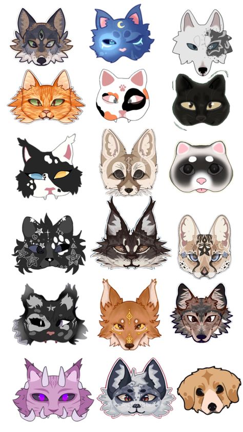 Animal Masks Diy, Cat Mask Diy, Vi Cosplay, Felt Animal Masks, Cats Art Drawing, Therian Mask, Mask Drawing, Dog Mask, Mask Ideas