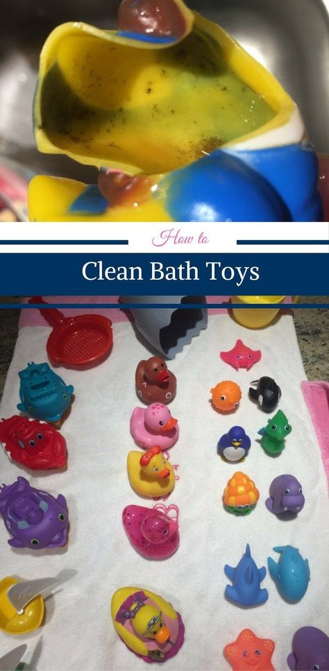 How to Clean Bath Toys by Happy Family Blog Clean Bath Toys, Cleaning Bath Toys, Tablet Recipe, Clean Hacks, Homemade Toilet Cleaner, Clean Baking Pans, Cleaning Painted Walls, Toys Ideas, Baby Bath Toys