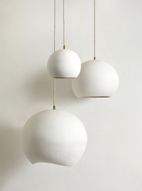 Orb Lights, Pendant Lighting Living, Porcelain Pendant Light, Pendant Lighting Australia, Bathroom Lighting Design, Orb Pendant Light, Orb Light, Ceramic Pendant Light, Ball Pendant Lighting