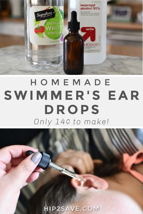 Homemade Swimmers Ear Drops, Diy Ear Drops, Home Remedies For Swimmers Ear, Ear Drops For Infection, Swimmers Ear Remedy Kids, Swimmers Ear Home Remedy, Swimmers Ear Drops, Swimmers Ear Remedy, Ear Aches