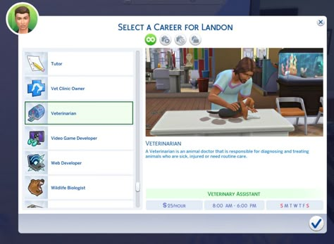 Veterinarian Career - The Sims 4 Mods - CurseForge Veterinarian Career, Practice Manager, Sims 4 Jobs, Lab Work, Veterinary Assistant, Play Sims 4, Sims 4 Expansions, Tumblr Sims 4, Play Sims