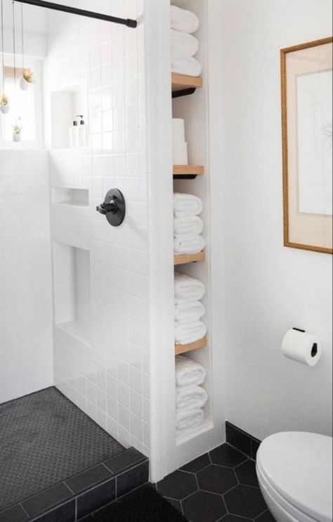 Small Bathroom Remodel With Laundry, Half Wall Between Toilet And Tub, Privacy Wall Toilet, Shower In Closet, Angled Bathroom Layout, Wasted Space In Bathroom, Tiny Full Bathroom Layout, Create Bathroom Storage, Tiny Bathroom Layouts