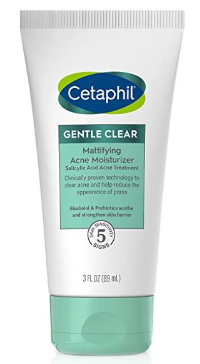 BEST mattifying moisturizer for acne prone skin Cetaphil Acne, Moisturizer For Acne Prone Skin, Skin Care For Sensitive Skin, Cetaphil Moisturizer, Sensitive Acne Prone Skin, Acne Moisturizer, Salicylic Acid Acne, Basic Skin Care Routine, Sensitive Skin Care