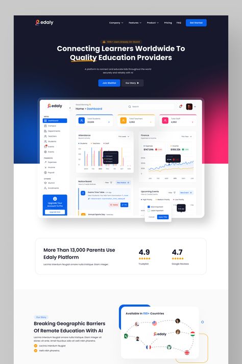 Saas Product Landing Page, Saas Landing Page Ui Design, Saas Website Design Landing Pages, Ux Case Study Template, Saas Website Design Inspiration, Saas Landing Page Design Inspiration, Saas Landing Pages, Dashboard Landing Page, Saas Website Design