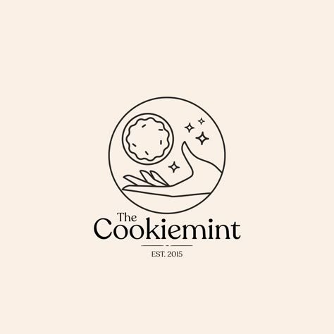 Design Bakery Logo, Cookie Logo Design Ideas Aesthetic, Bakery Branding Design Logo, Bakery Logo Minimal, Bakery Logos Ideas, Cookies Logo Ideas, Bake Logo Design, Korean Bakery Logo, Pastry Logo Design Ideas