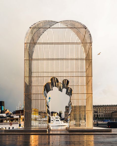 Ai Weiwei unveils cage-like Arch installation in Stockholm Arch Installation, Stockholm Archipelago, Public Artwork, Project Runway, Stockholm Sweden, City House, Archipelago, Public Art, Art Movement